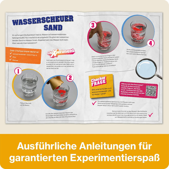 FRANZIS 67198 - CheXperiment Experimentierbox: 35 Experimente mit Checker Tobi. Ab 6 Jahren