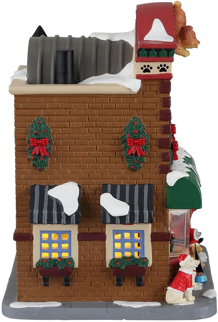 Lemax Christmas Village Meet Santa Paws Batteriebetriebene LED -15800