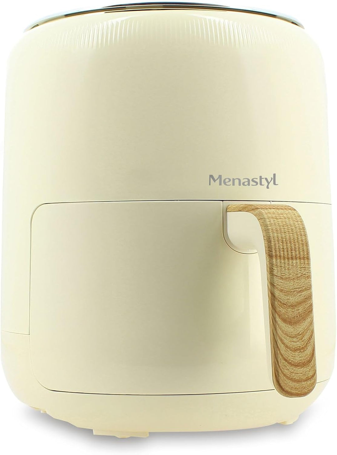 MENASTYL - Fritteuse ohne Heissluftöl Colorama – Creme – ohne PFAS – 4,5 l – 8 Programme – Temperatu