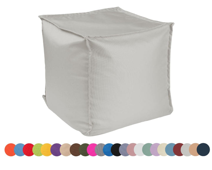 chilly pilley Sitzsack Sitzhocker mit EPS-Perlen Füllung 40x40x40cm Fusshocker Sitz-Pouf für Kinder