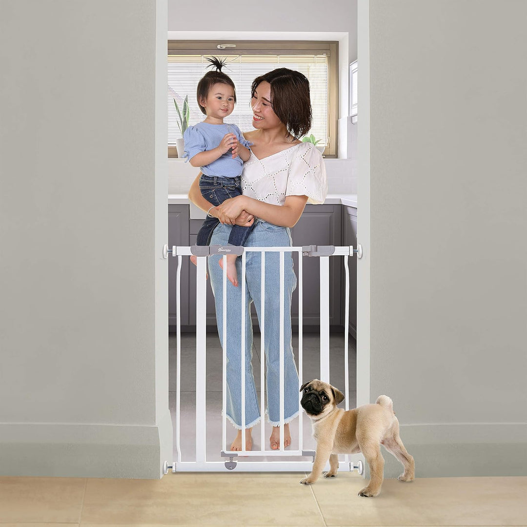 Dreambaby® Ava Slimline - Extra-Schmale Tür- & Treppengitter 61-68cm - Druckinstallation. Geeignet f
