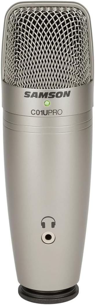 Samson C01U Pro USB Kondensator-Mikrofon + keepdrum NB35 Gelenkarm-Stativ