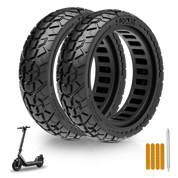 60/70-6.5 Solid Reifen 10x2.50 vollgummireifen Geländereifen für Ninebot Max G30/G30 D2/F2 Pro D/E3