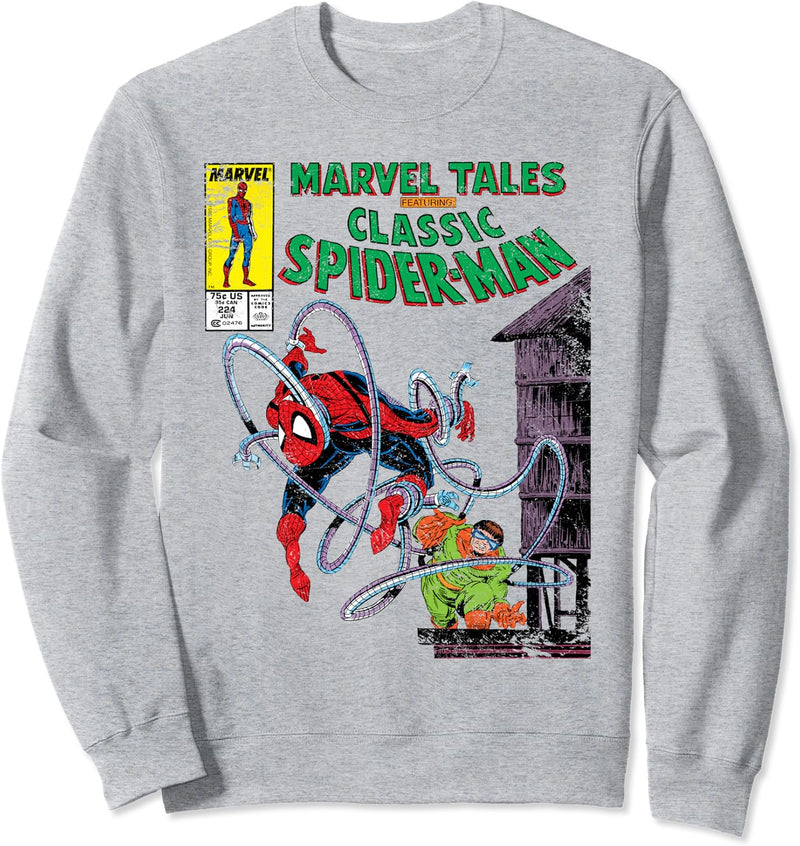 Marvel Spider-Man vs. Doctor Octopus Retro Comic Sweatshirt