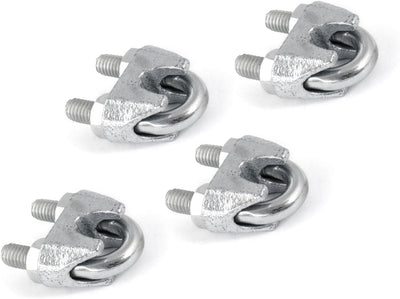 10m DRAHTSEIL SET 10mm 6x37+FC + 4 x SEILKLEMMEN 10mm DIN 741 + 2 x KAUSCHE 10mm verzinkt Stahlseil