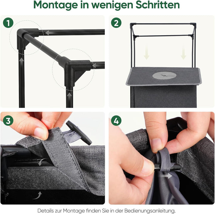 Sekey Pfandflaschen Sammelbehälter, 100L Pfandflaschen Behälter mit Deckel &amp; Einwurfloch, Abnehmbare