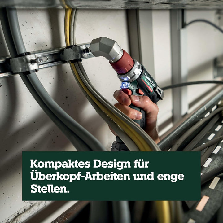 metabo Akku-Bohrschrauber PowerMaxx BS 12 BL Q - 12V, Bürstenlos, Schnellspannbohrfutter, kompakt un