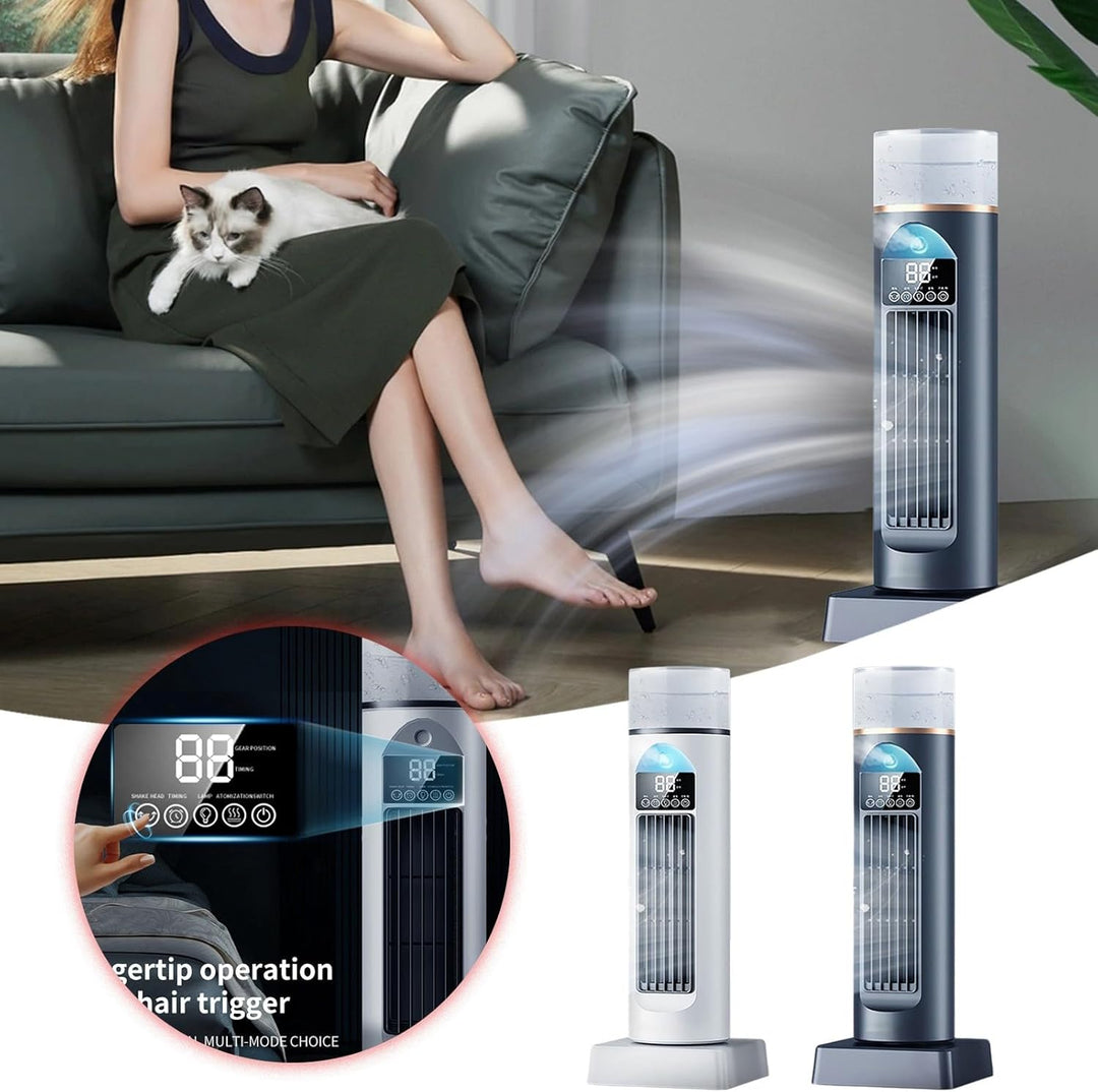 Turm-Klimagerät, Raumkühler Ventilator Tragbare Klimaanlagen, Leiser Oszillierender Blattloser Kühle