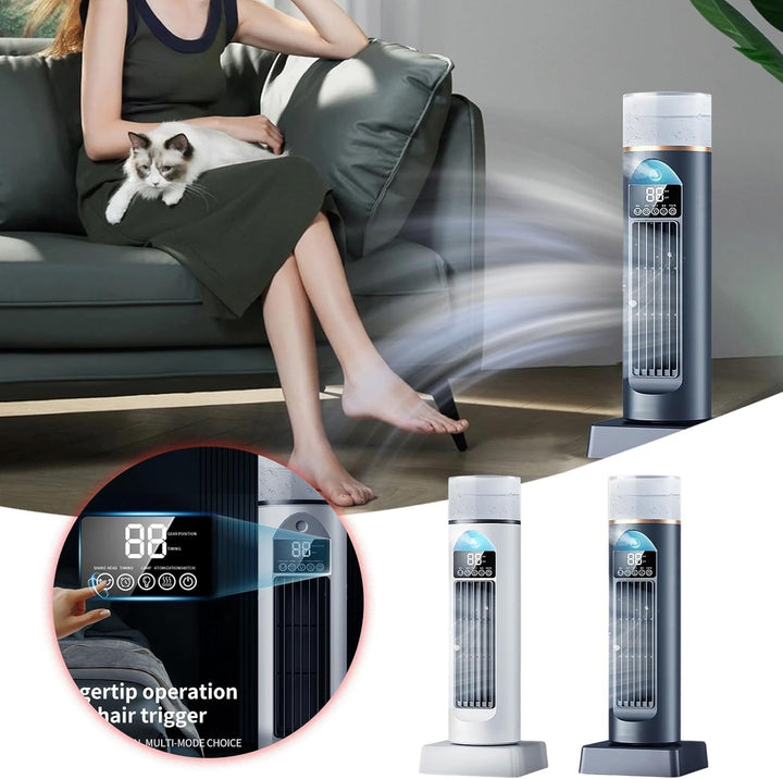 Turm-Klimagerät, Raumkühler Ventilator Tragbare Klimaanlagen, Leiser Oszillierender Blattloser Kühle