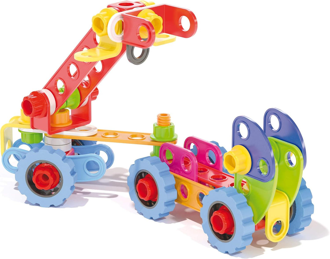 Quercetti - Tecno Jumbo Toolbox - Konstruktionsspielzeug, Fahrzeugspiel