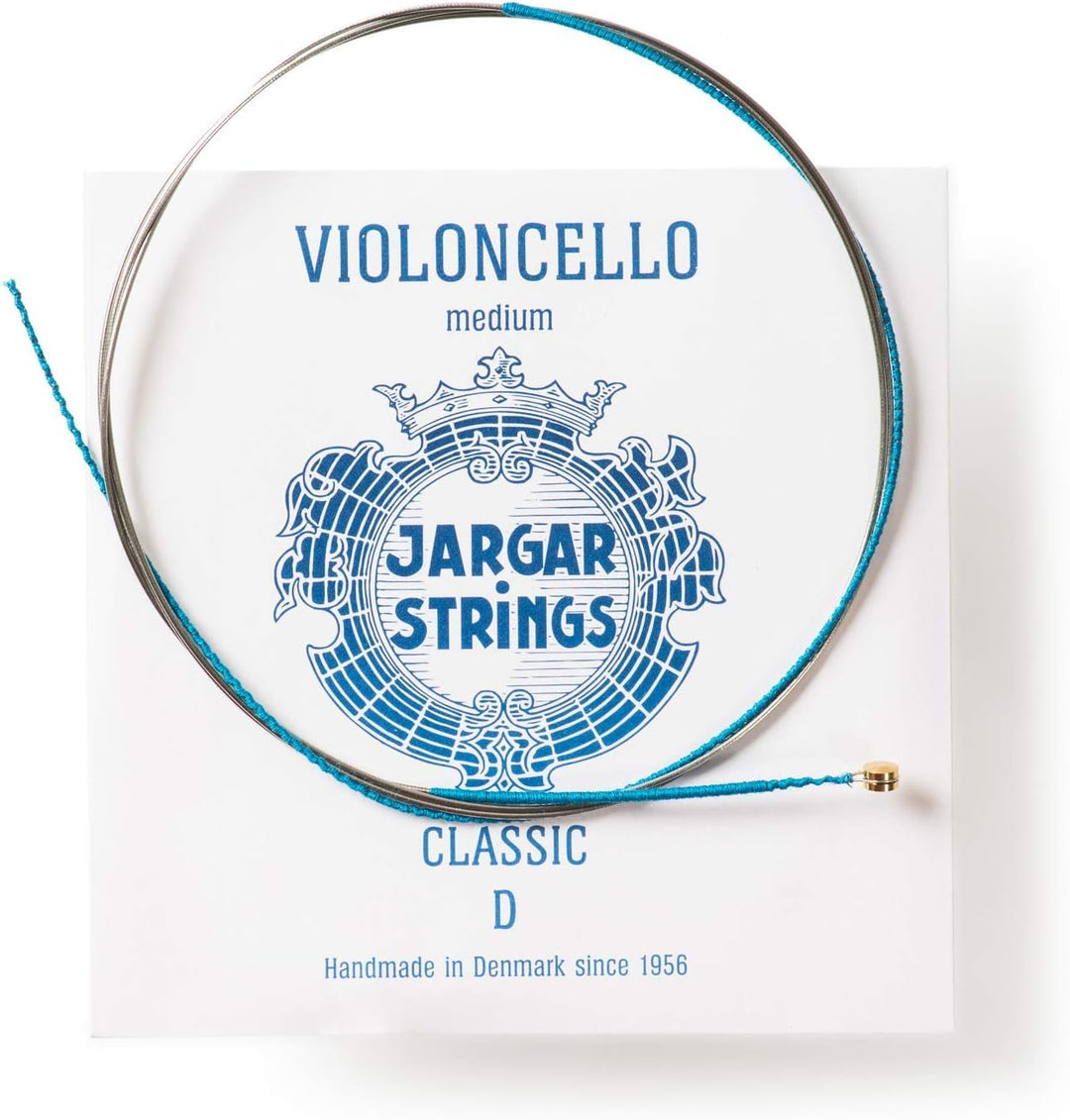 JARGAR Ce-DCM Cello Classic D-Saite, medium (0,98mm) für Cello Medium / Standard Blau // Blue, Mediu