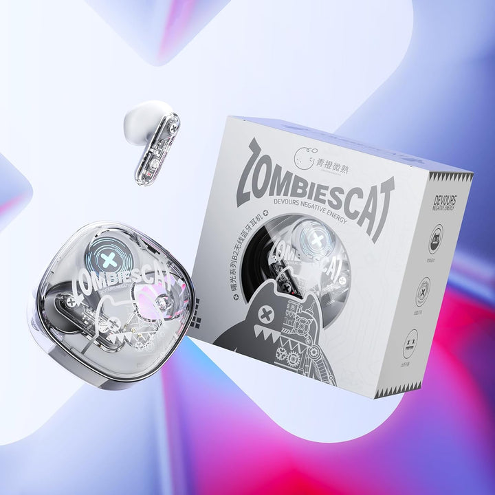 ZOMBIES CAT In Ear KopfhöRer Bluetooth 5.3 Touch Control In Ear OhrhöRer Mit 4 Mikrofon Exklusive Li