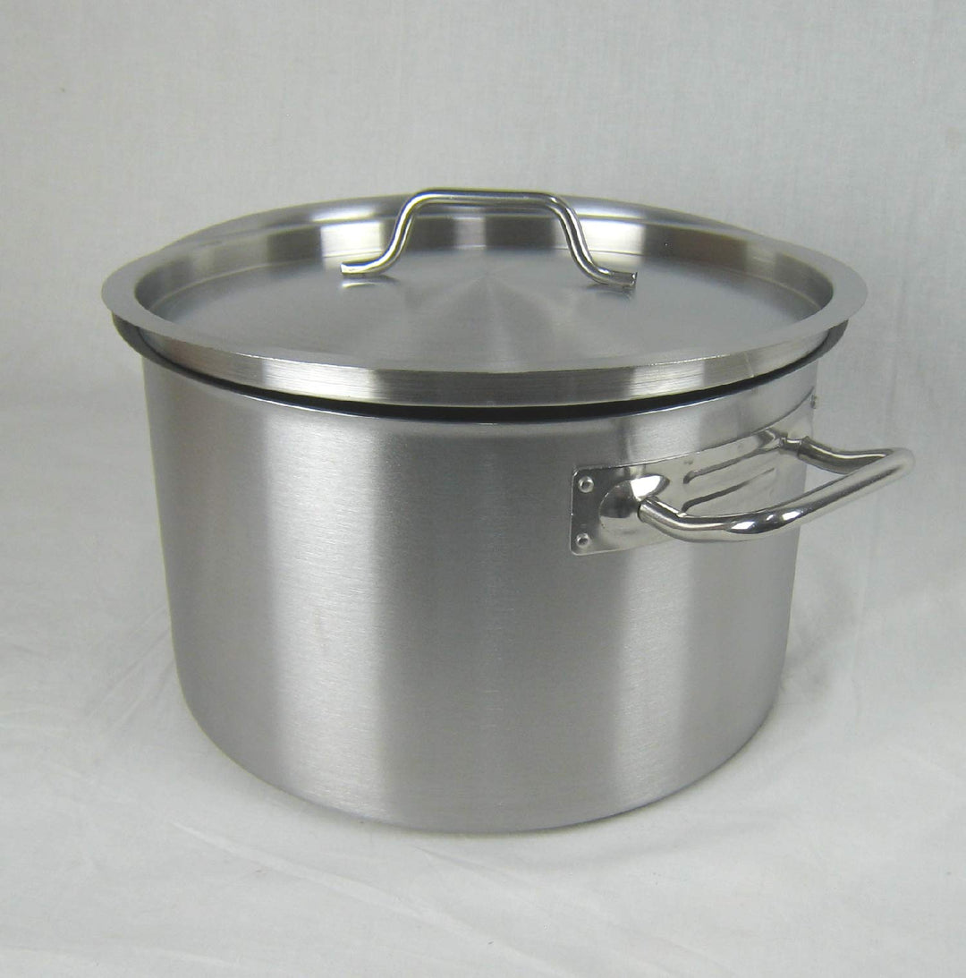 Airbrush-City GmbH Kochtopf Gastrotopf Topf 14 Liter Edelstahl mit Deckel Grossküche Gastronomie