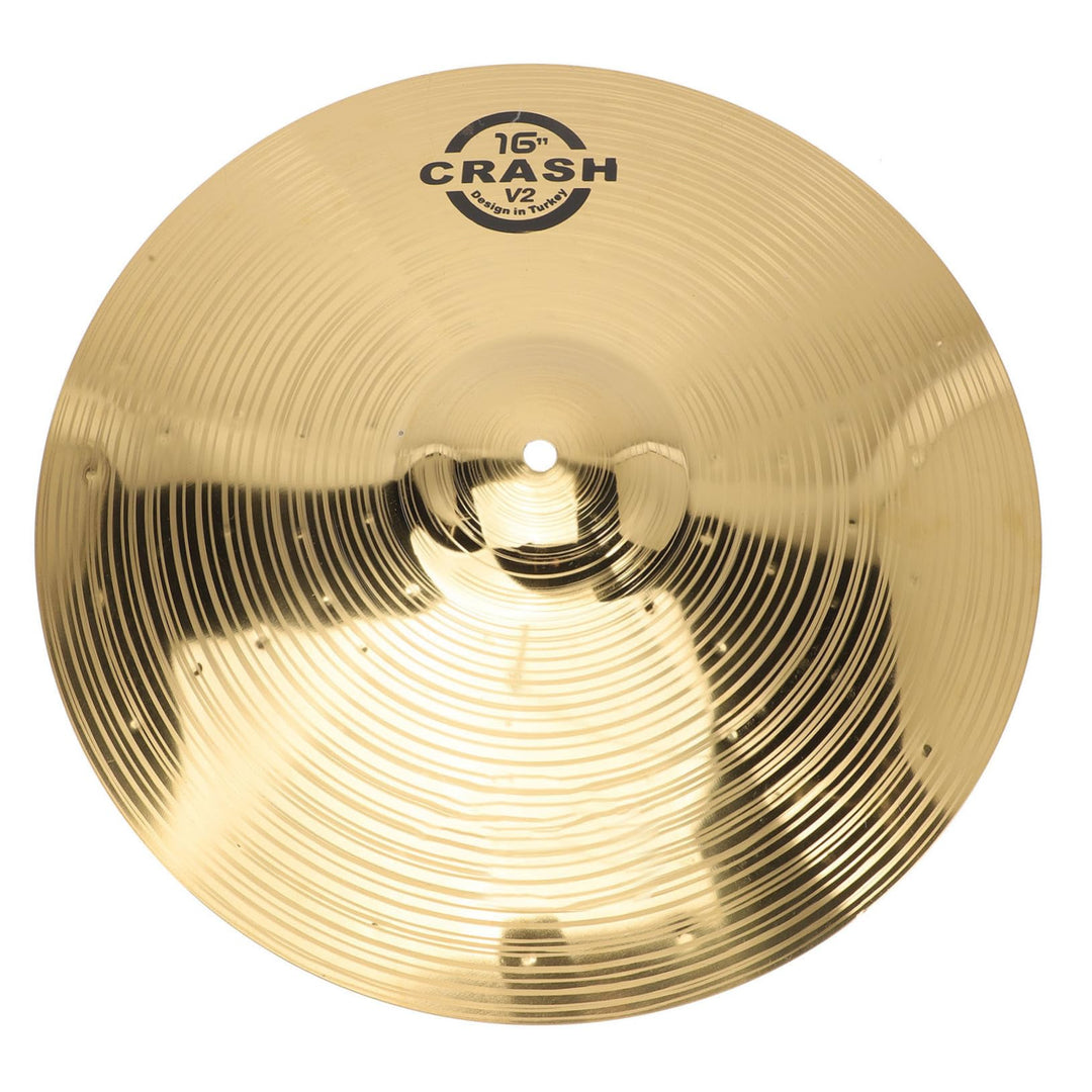 Vaguelly 16 Zoll Crash Cymbals, Messing Schlagzeug Becken für Anfänger Schüler, 40 cm 40cm, 40cm
