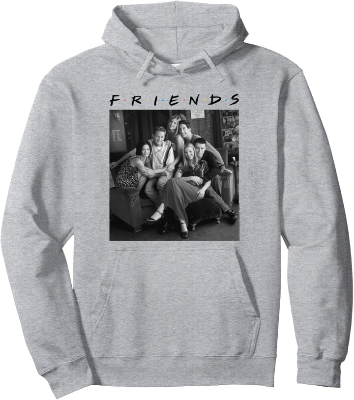 Friends Group Photo 6 BW Pullover Hoodie