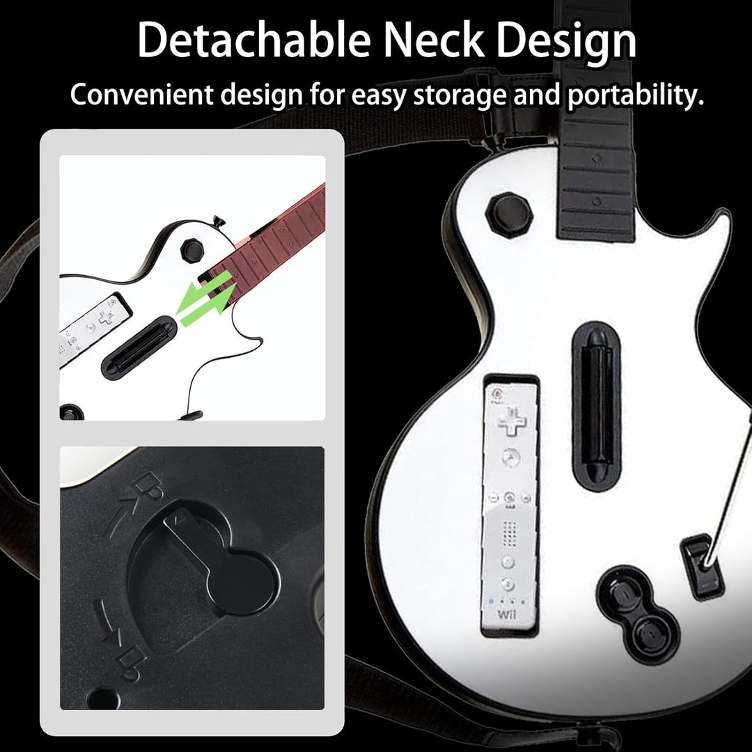 DOYO Wii Guitar Hero, kabelloser Guitar Hero Controller für Guitar Hero Wii und Rock Band 2 Wii U-Sp