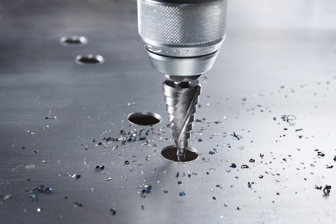 Bosch Accessories HSS Stufenbohrer (für Metall und Stufenbohrer, Ø 4 – 20 mm, Länge 70,5 mm, Zubehör