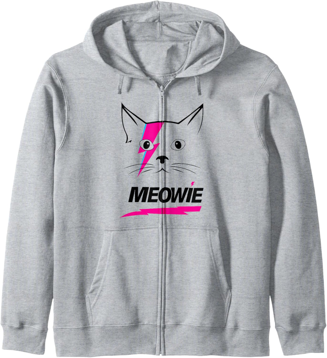 MEOWIE Rock & Roll Lustige Katze Miau Kapuzenjacke