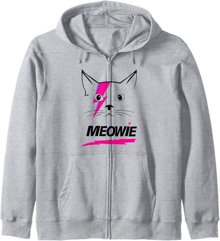 MEOWIE Rock & Roll Lustige Katze Miau Kapuzenjacke