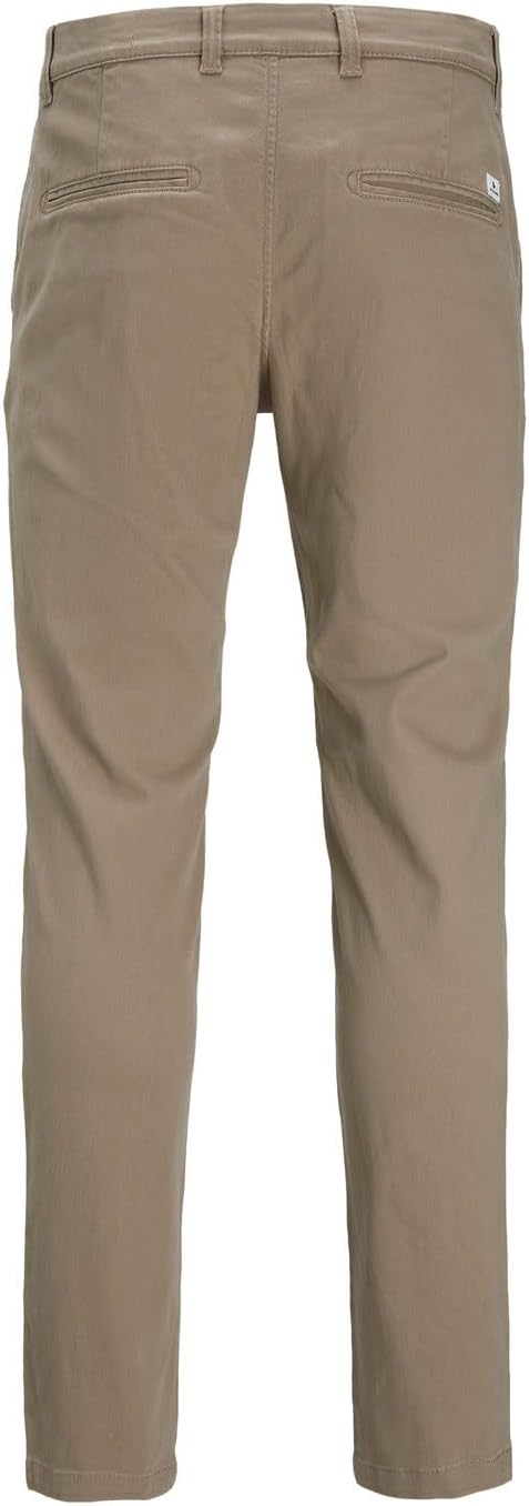 JACK & JONES Male Chino Hose Slim Fit Chino Hose 33W / 32L Beige, 33W / 32L Beige