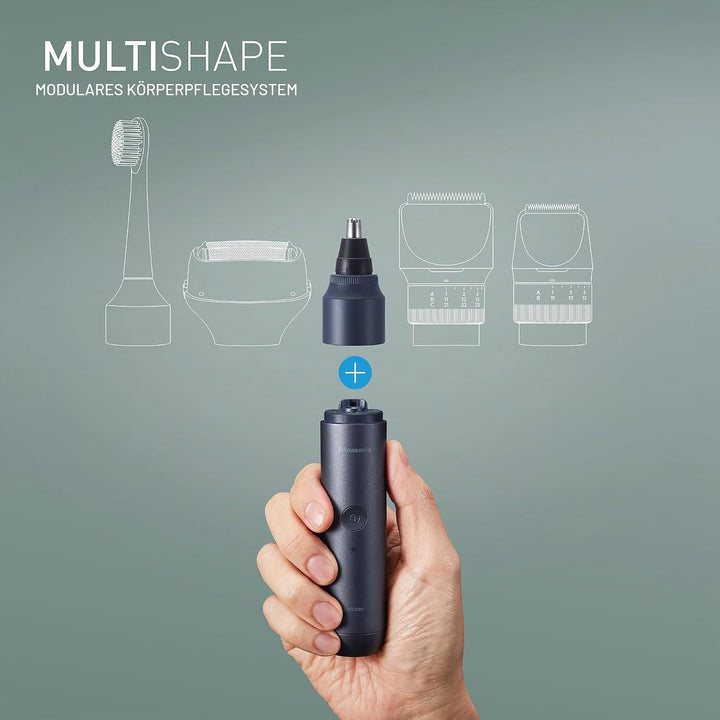 Panasonic MULTISHAPE modulares Körperpflege-System ER-CNT1, Nasen-/Ohren-/Augenbrauentrimmer für Män