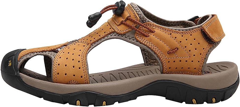 rismart Herren Closed Zu Draussen Sport Trekking Schuhe Leder Sandalen 39 EU Vortrag, 39 EU Vortrag