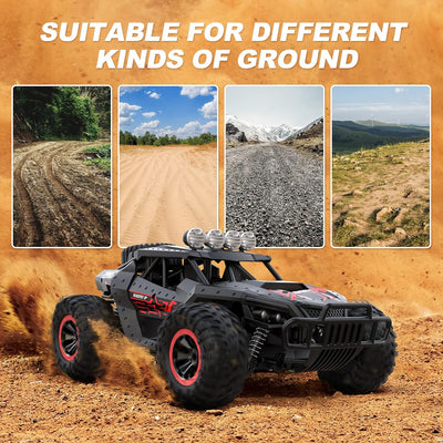 Ferngesteuertes Auto Offroad für Junge draussen mit 2-Akku 70 Minuten 1:16 Massstab RC Buggy 25KM/H