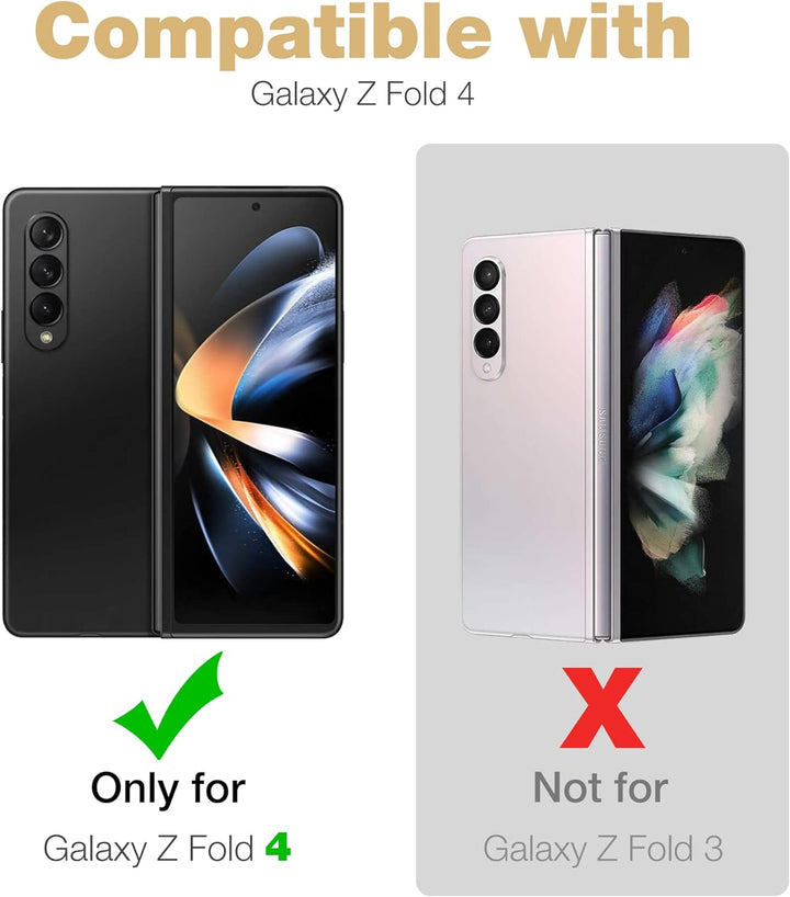 Dexnor für Samsung Galaxy Z Fold 4 5G Hülle, Full-Body Dual Layer Rugged Fall mit eingebautem Displa