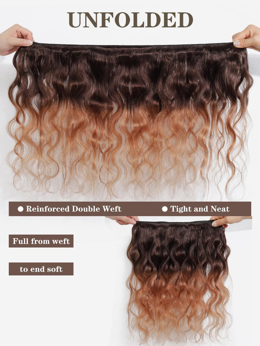 Ombre Brazilian Body Wave Hair 4 Bundles 14 16 18 20 Inch Brazilian Remy Virgin Human Hair Weave Bun