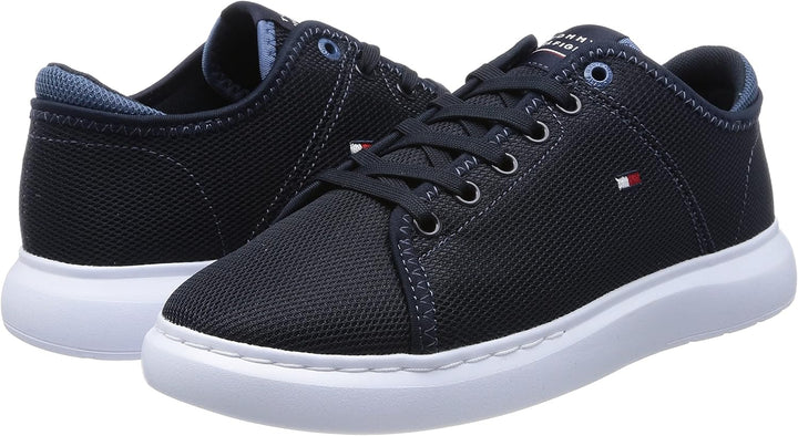 Tommy Hilfiger Herren Lightweight Textile Fm0fm04426 Cupsole Sneaker, Blau Desert Sky