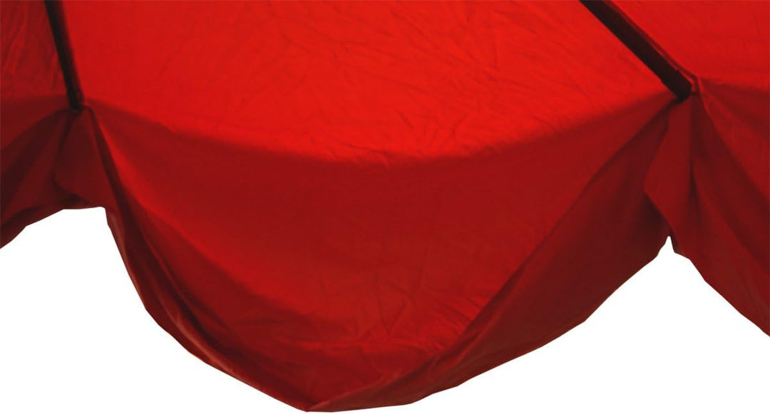 Sonnenschirm Meran Pro, Gastronomie Marktschirm mit Volant Ø 5m Polyester/Alu 28kg ohne Ständer anth