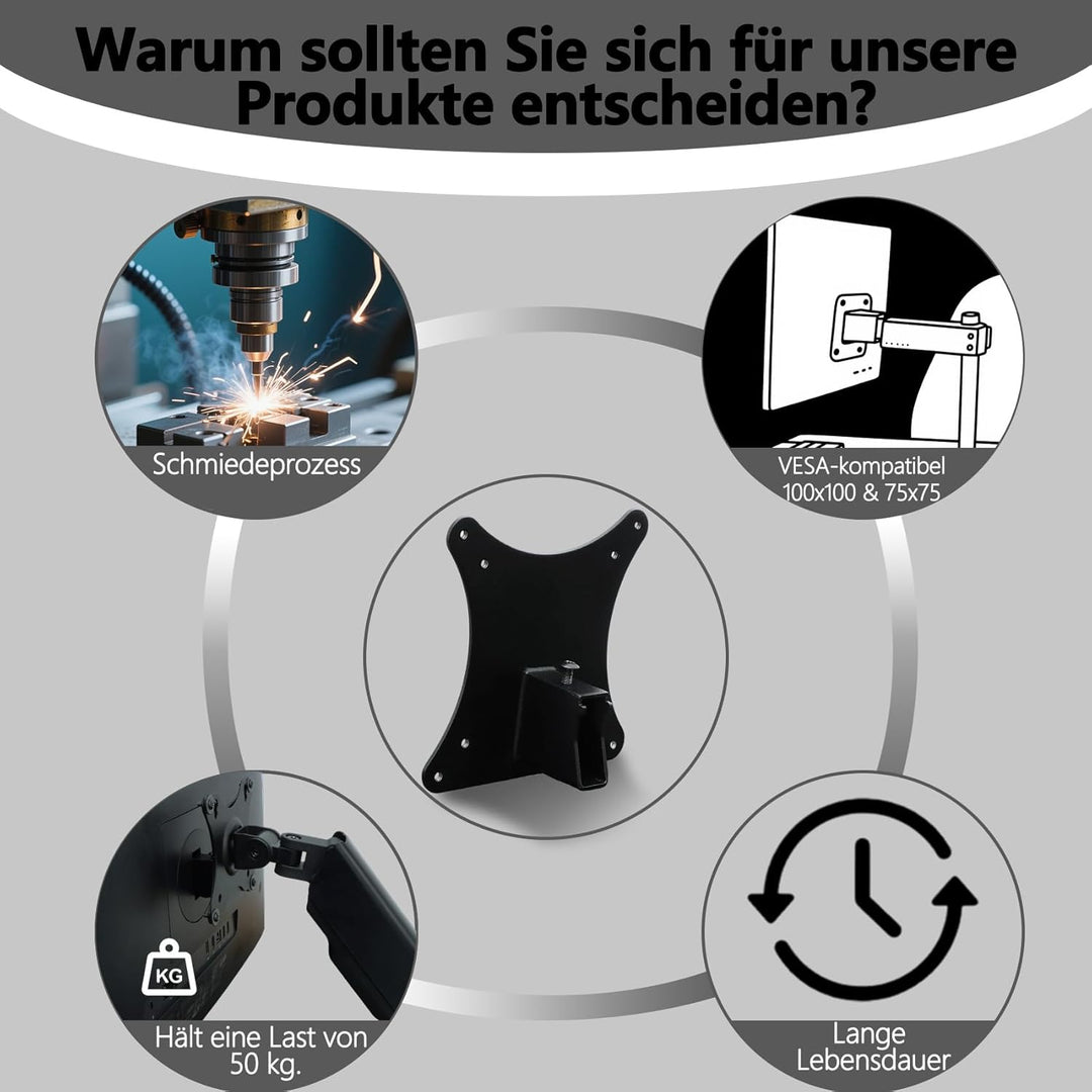 E-Serie G5 VESA-Halterungsadapter kompatibel mit HP Monitoren der Grössen(passend für E24 G5,E24q G5