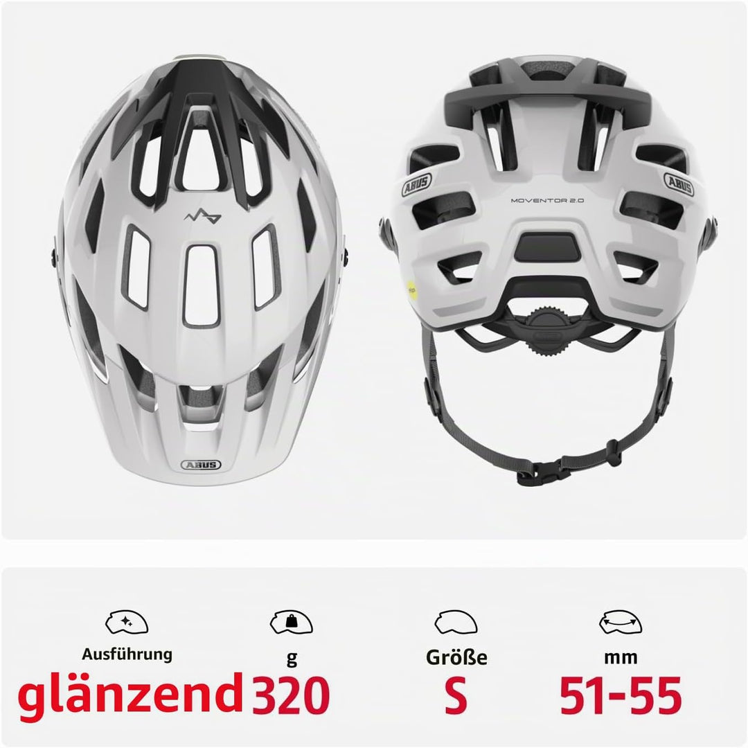 ABUS MTB-Helm Moventor 2.0 MIPS - Fahrradhelm mit Aufprallschutz für den Geländeeinsatz - All-Mounta