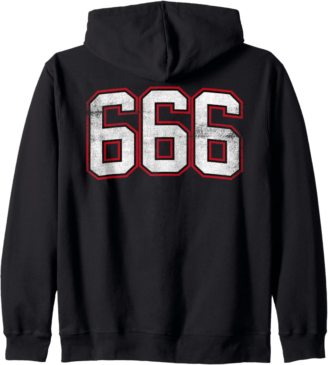 Number Six Six Six 666 Kapuzenjacke