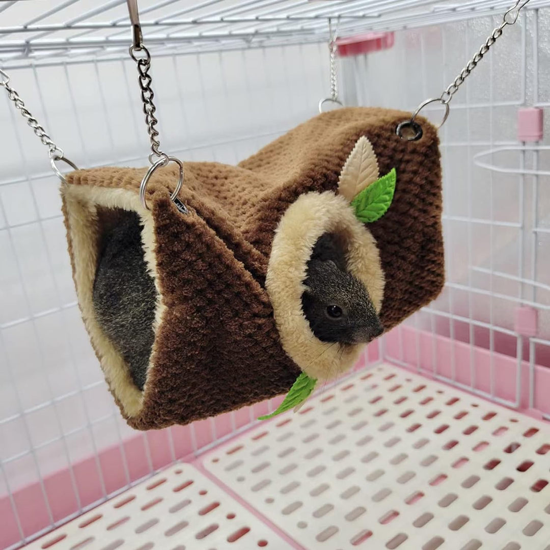 Kleintierhängematte, Hamster Hängematte Hängematte & Tunnel Warmbett Hauskäfig Nestkäfig Hängetunnel