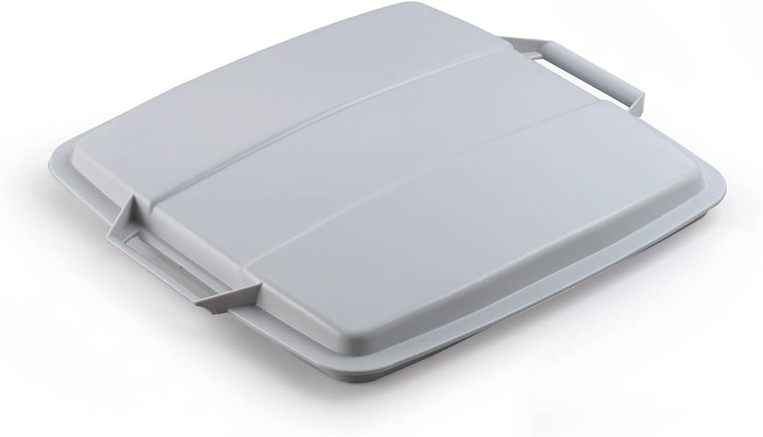 Durable Deckel Eco für Mülleimer Durabin 90L, Blauer Engel zertifiziert, grau, 6 Stück, 1800506050 D