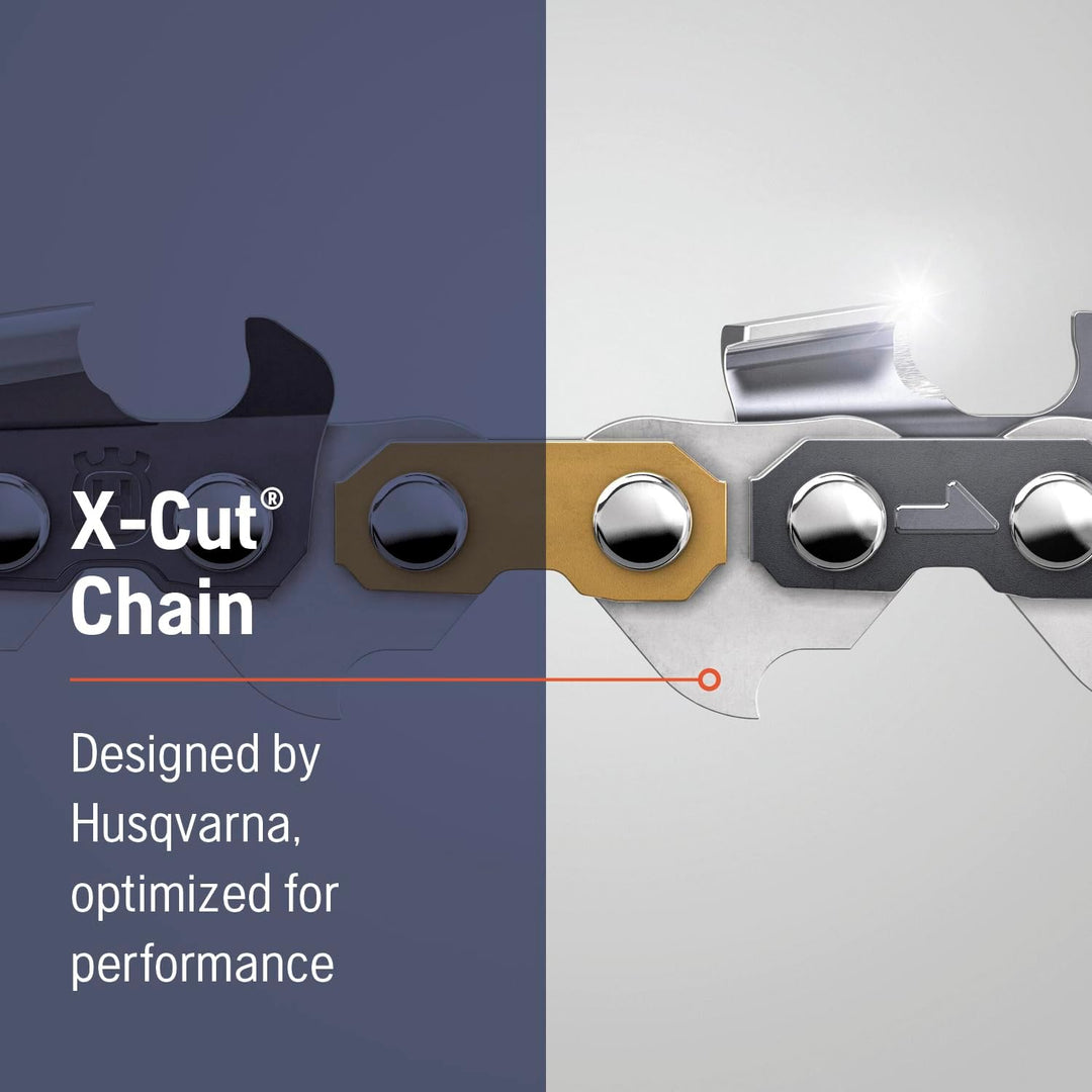 Husqvarna X-Cut S93G 40,6 cm Kettensägekette, 3/8 Zoll Mini-Teilung, 127 cm Gauge, 56 Treibglieder K