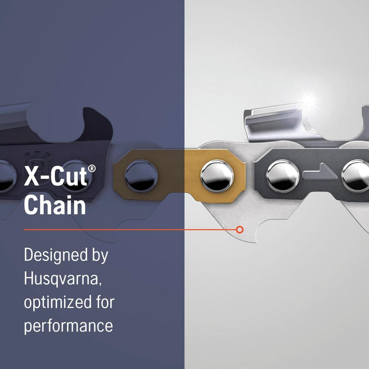 Husqvarna X-Cut S93G 40,6 cm Kettensägekette, 3/8 Zoll Mini-Teilung, 127 cm Gauge, 56 Treibglieder K
