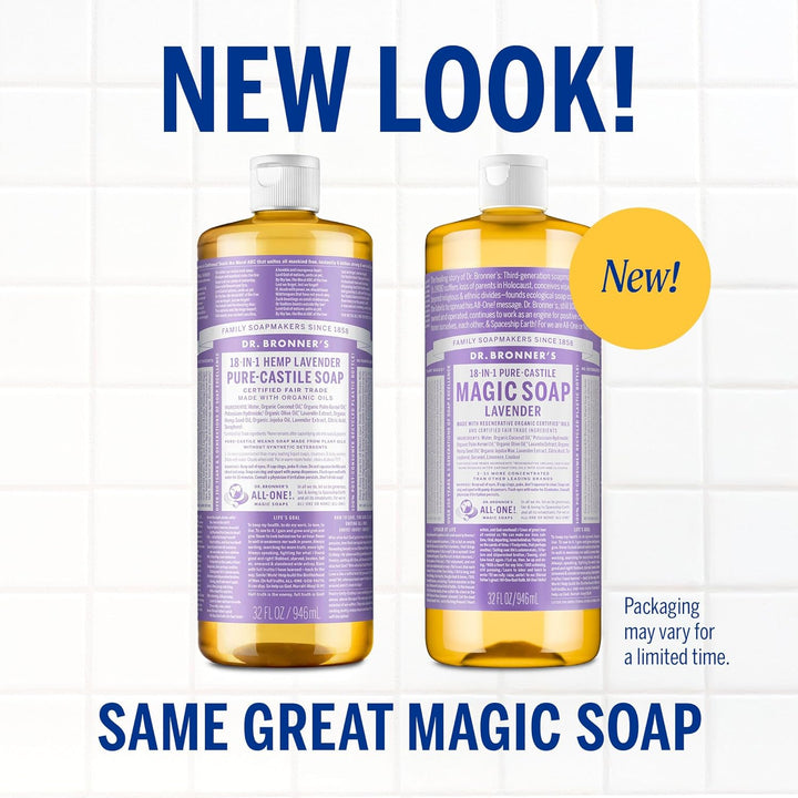 Dr. Bronner, Kastilien-Flüssigseife, Bio-Lavendel, 946 ml 946 ml (1er Pack), 946 ml (1er Pack)