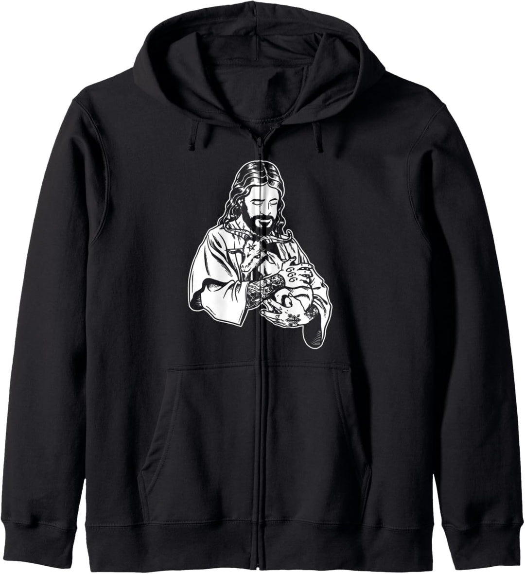 Atheist Jesus liebt Satan Baphomet Ziege Kapuzenjacke