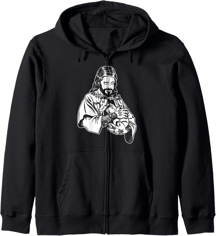 Atheist Jesus liebt Satan Baphomet Ziege Kapuzenjacke