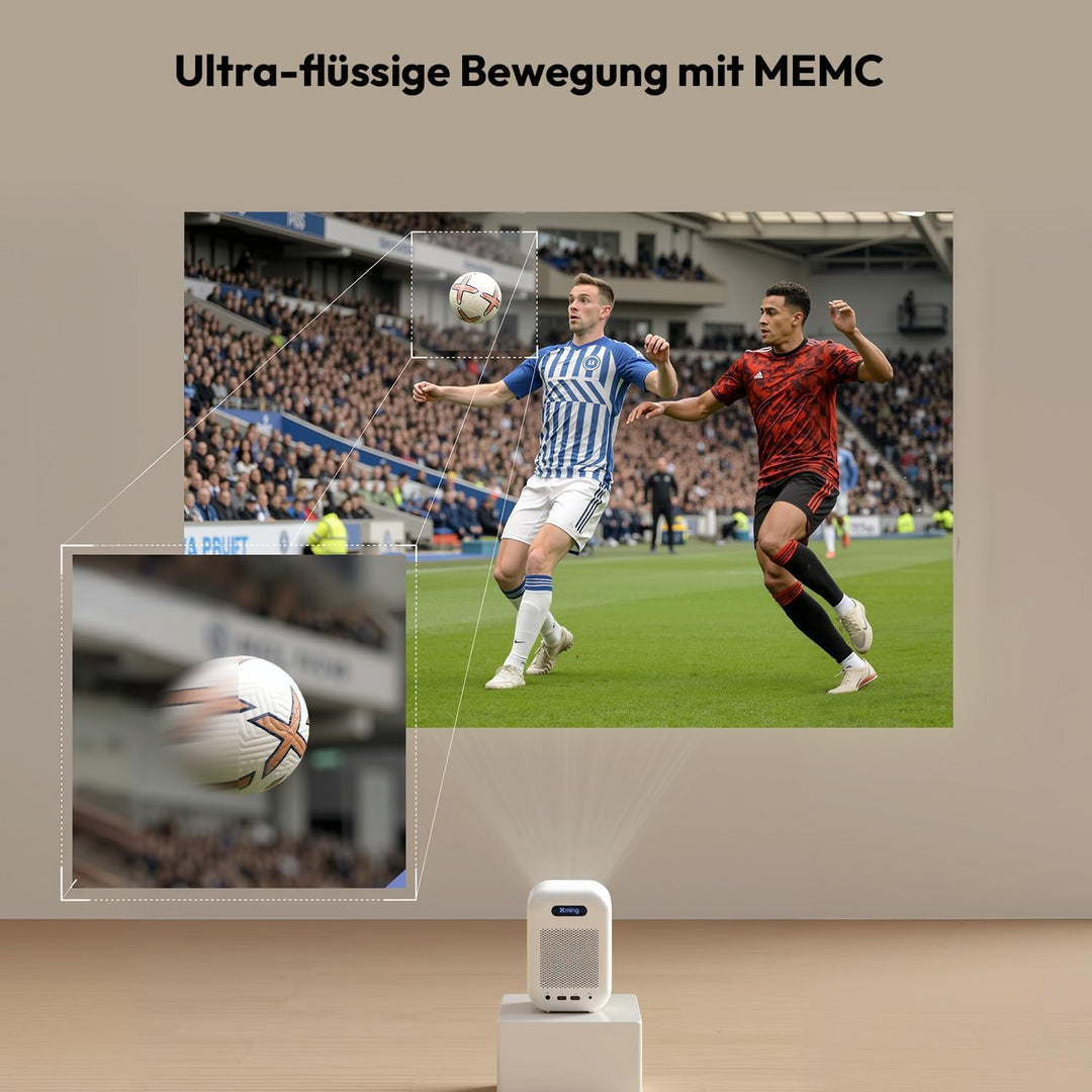 Formovie Xming Episode Two Beamer mit Google TV, Mini Projektor 1080P Full HD, 4K unterstützt, WLAN