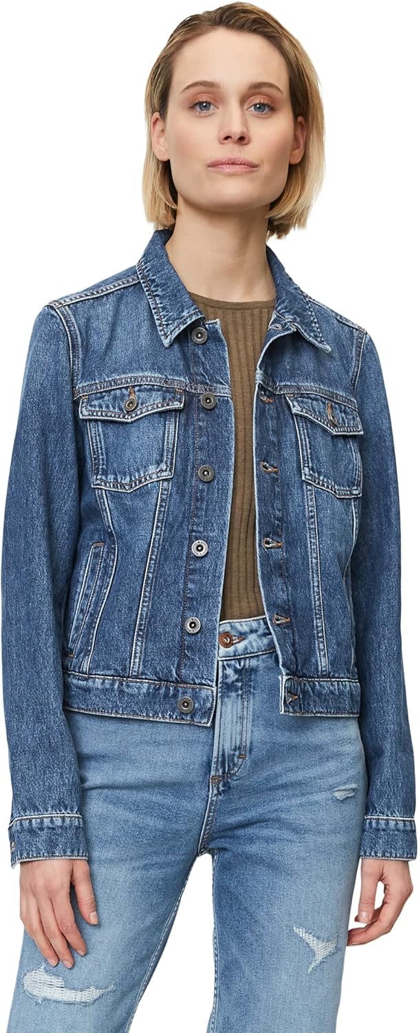 Marc O'Polo Damen Denim Jacket L Denim Blue, L Denim Blue