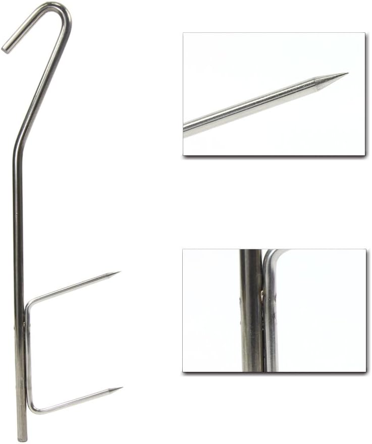 Croch 20 Stück Räucherhaken für Fisch und Fleisch, Räucherhaken