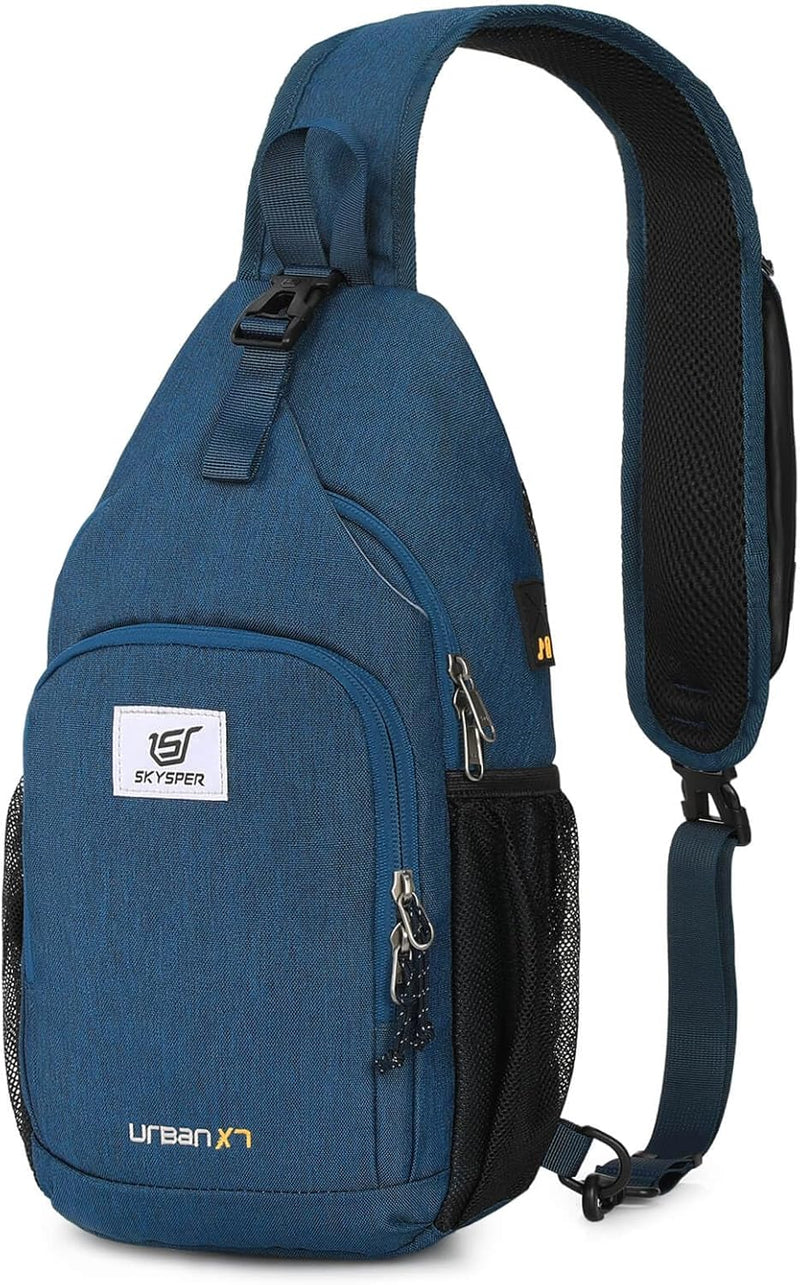 SKYSPER Brusttasche Leichte Sling Bag Herren Klein Schulter Rucksäcke Wasserfest Crossbody Pack Umhä