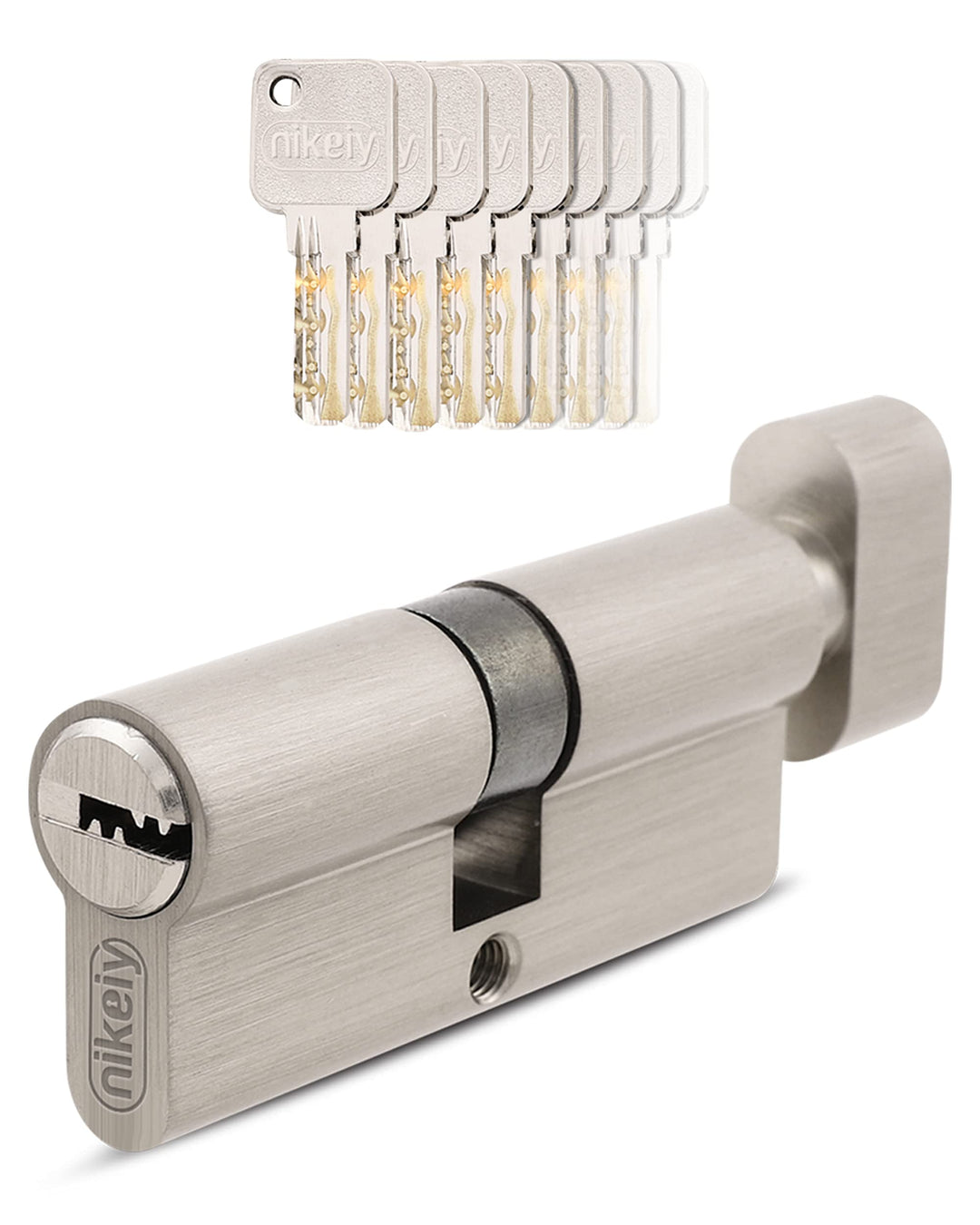 GERCAR Pro Gleichschliessend 1 Knaufzylinder 35/35 Set 1x Schliesszylinder mit Knauf inkl. 5 Schlüss