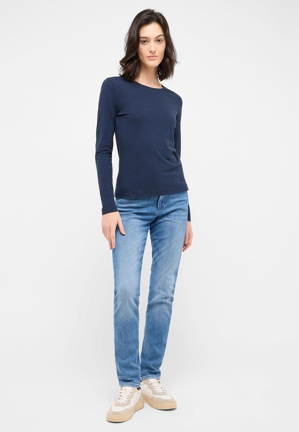 MUSTANG Damen Jeans Hose Crosby 26W / 30L Mittelblau 402, 26W / 30L Mittelblau 402