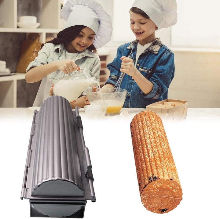 Kastenform mit Deckel, runde Brotform zum Öffnen und Schliessen, Backformen für französisches Brot a
