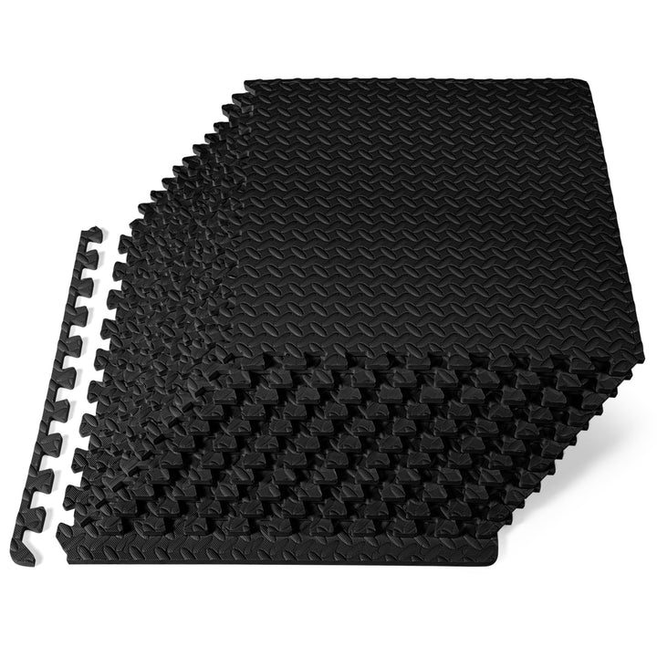 ProsourceFit Puzzlematte 1,2 cm dick – 4,4 m² - 12 Ineinandergreifende EVA Bodenschutzmatten – Boden