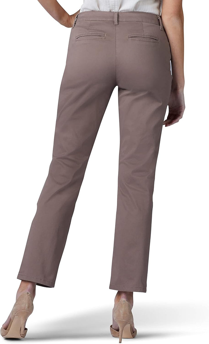 Lee Damen Petite Ganzen Tag Über mit Lockerer Passform Hose 44 Petite Falcon Brown, 44 Petite Falcon